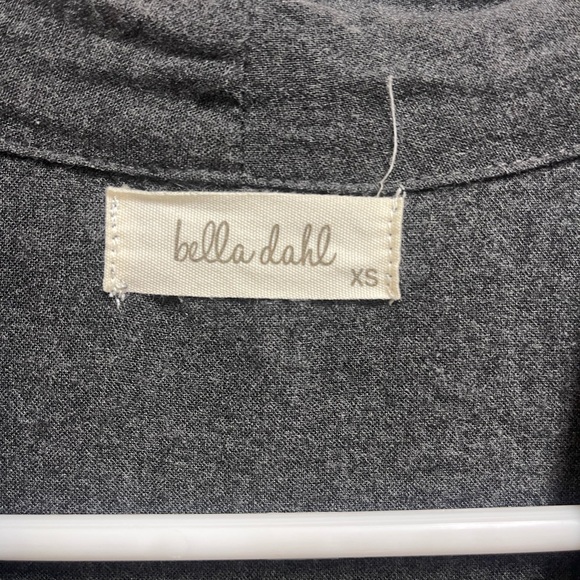 Bella Dahl Gray Twist Draped Front Long Sleeve Top XS - Picture 2 of 9